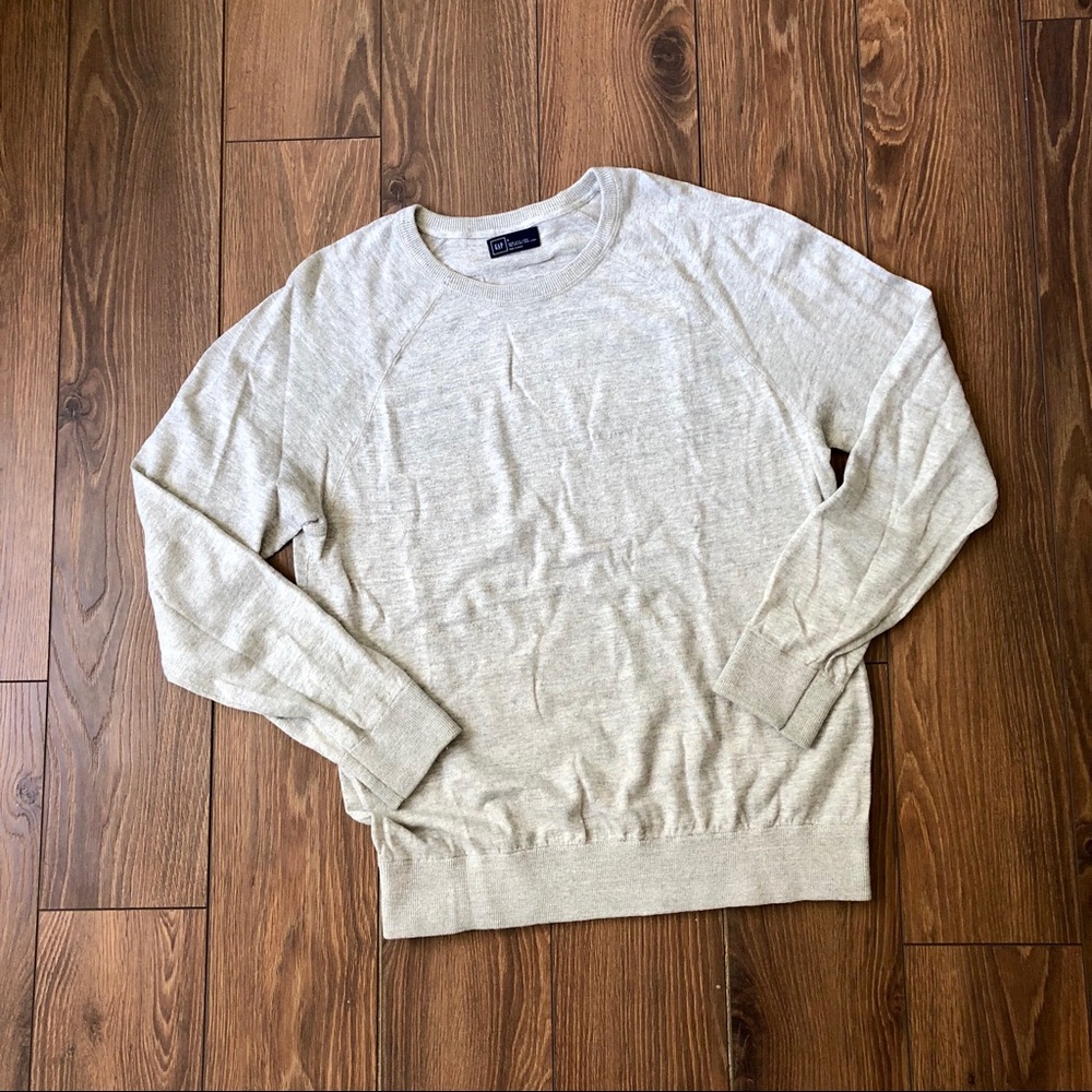 Soft and Light GAP Crewneck Linen Blend Sweater